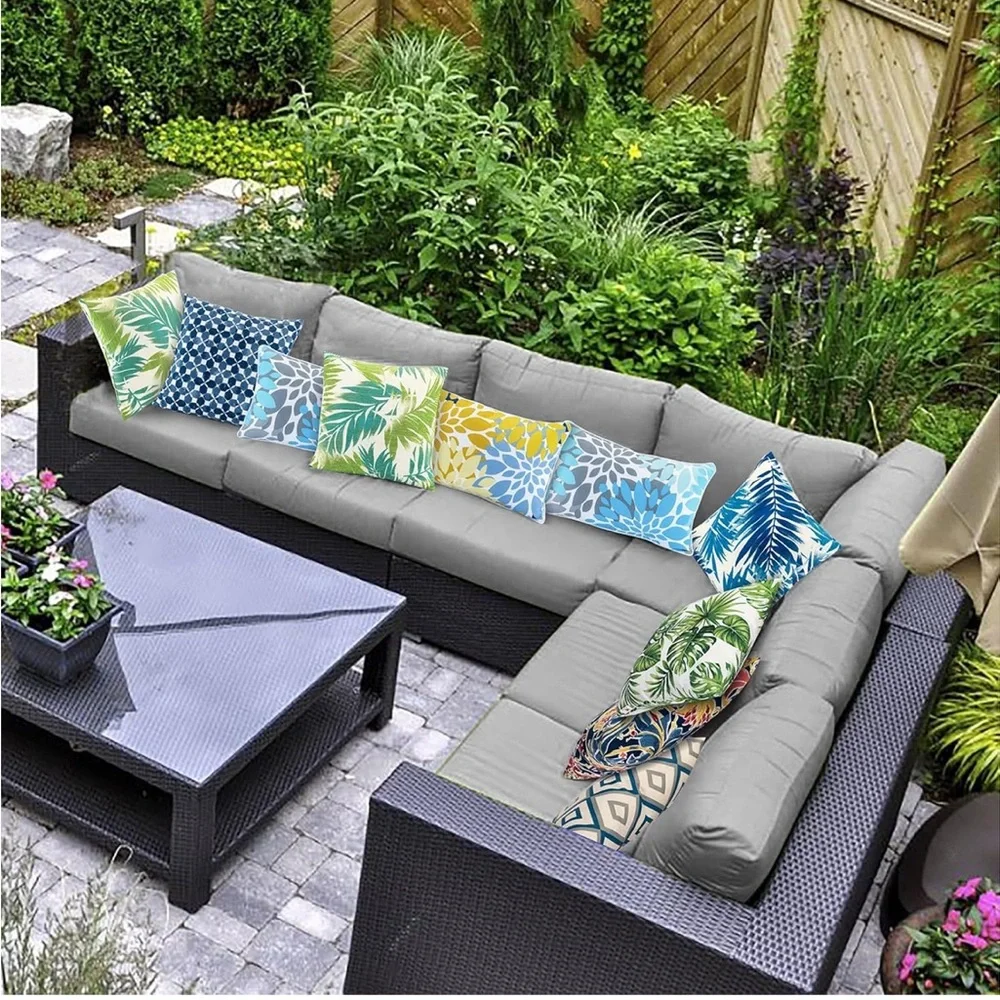 Outdoor Lumbar Pillow Covers Floral NWOT - Picture 5 of 5